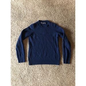 Brooks Brothers Blue 100% Cashmere Sweater